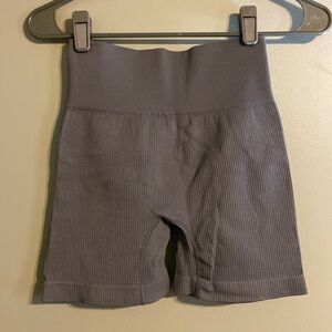 Gray Spandex Athletic Shorts